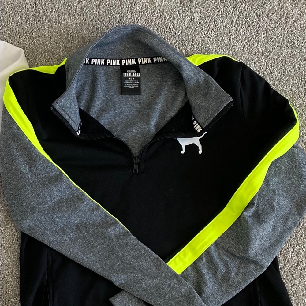 Pink half zip